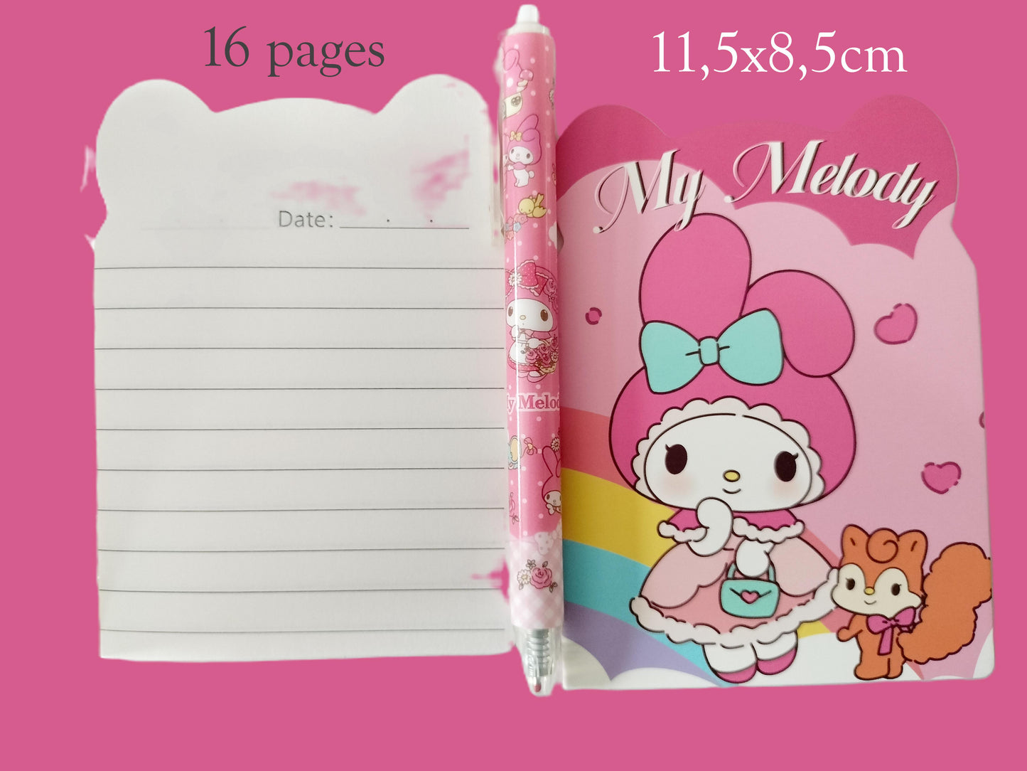 P'tit lot papeterie My Melody ( Hello Kitty and friends )