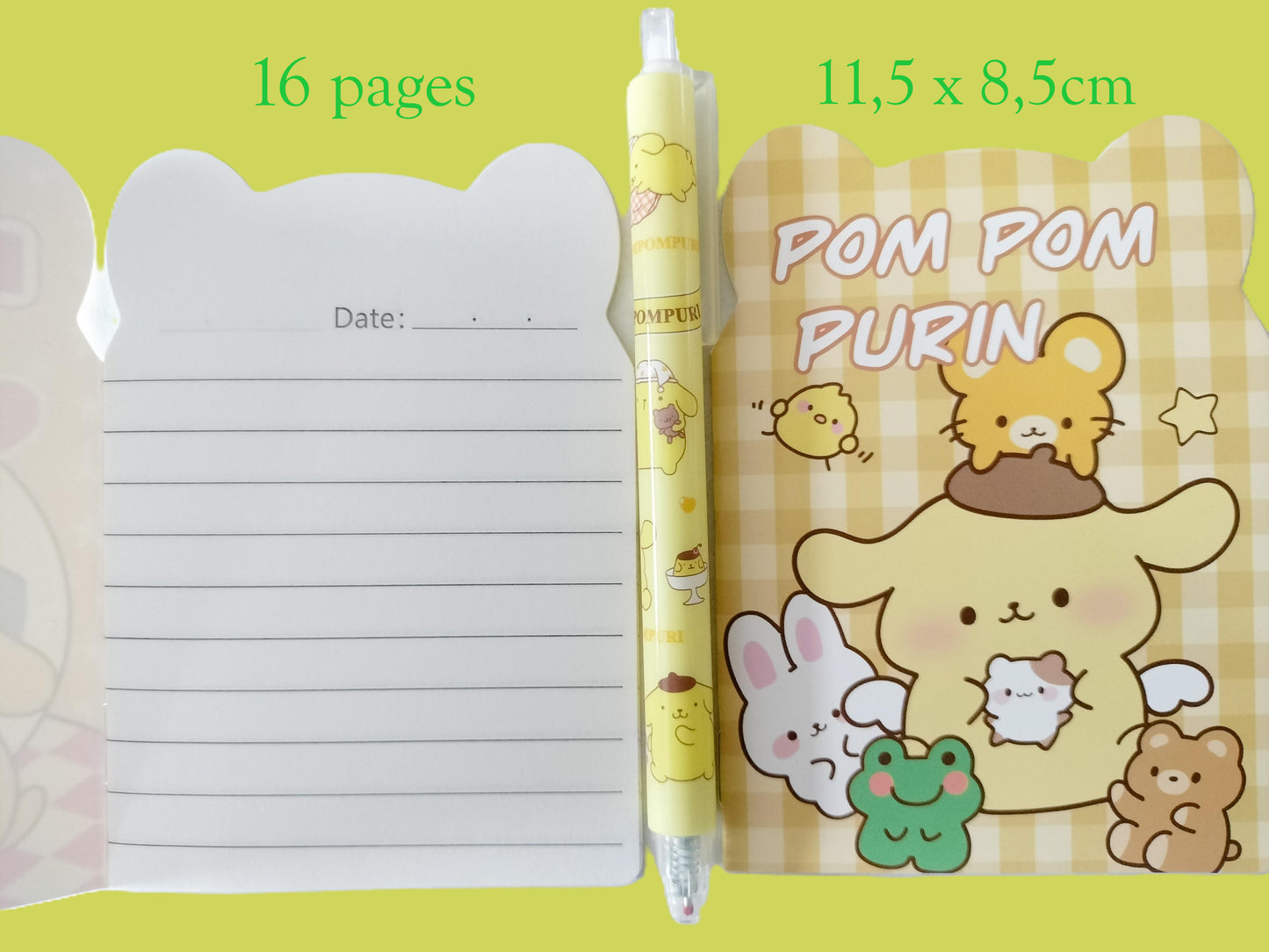 P'tit lot papeterie Pompom purin ( Hello Kitty and firends )