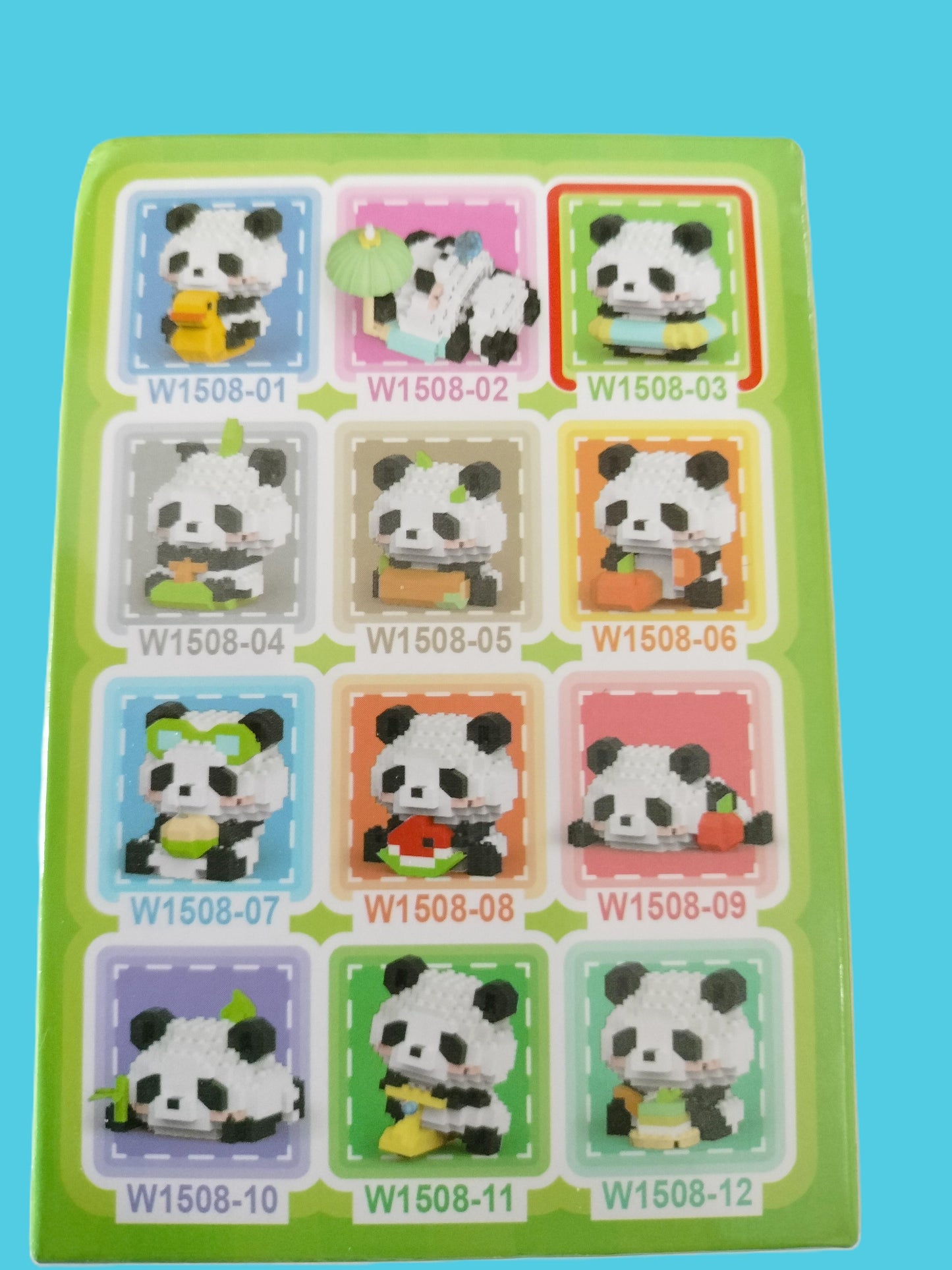 Mini bricks de construction Panda et sa bouée 🐼
