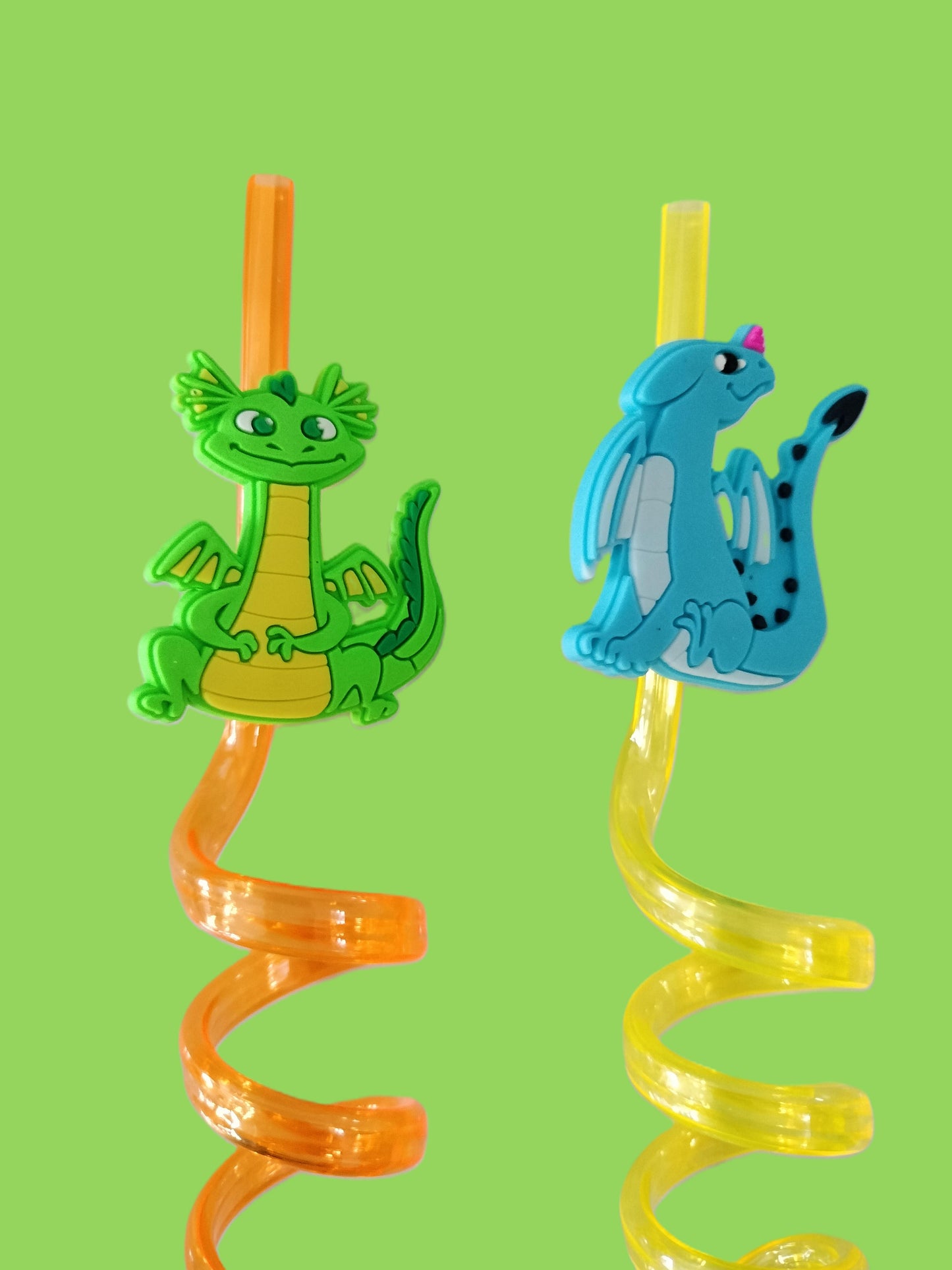 2 pailles torsadées Dragons 🐲