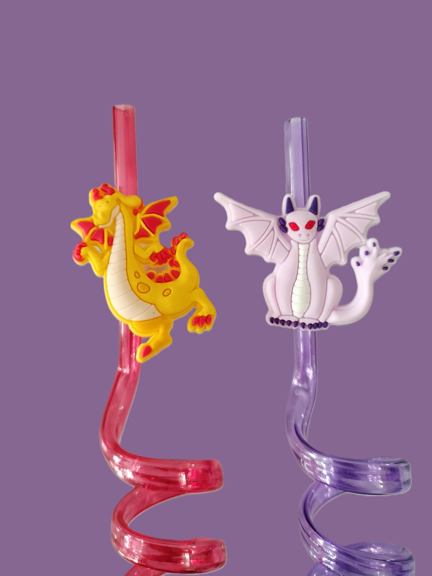 2 pailles torsadées Dragons
