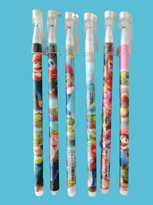 6 stylos effaçables Super Mario World