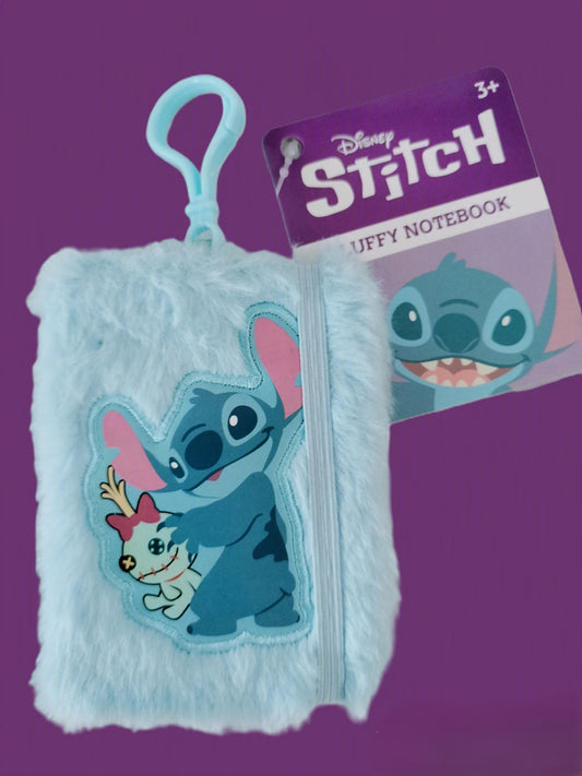 Petit carnet Stitch couverture fluffy