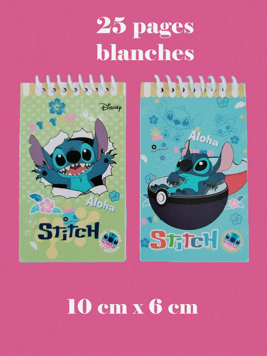 2 mini carnets Stitch