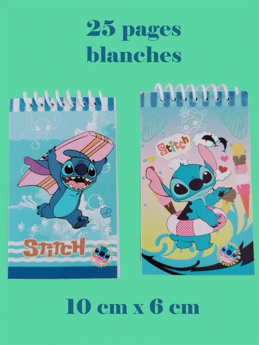 2 mini carnets Stitch