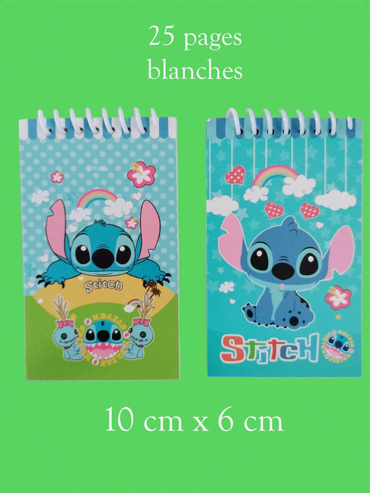 2 mini carnets Stitch