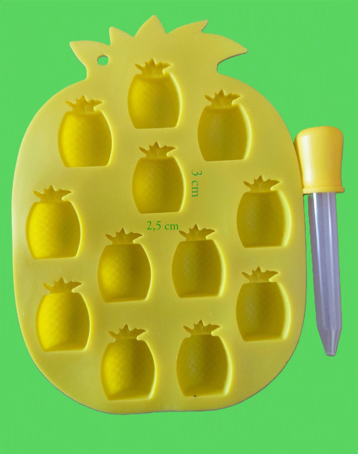 Moule silicone Ananas + 1 pipette