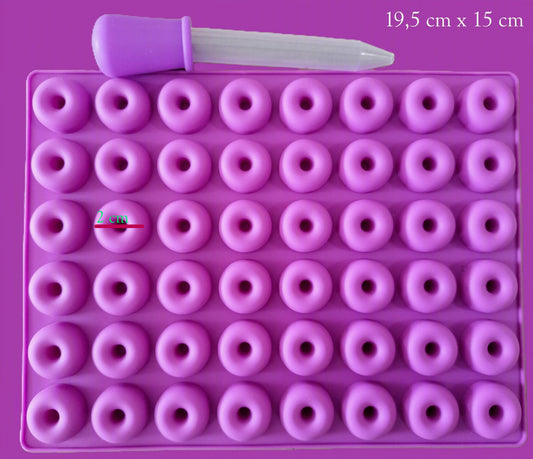 Moule silicone mini beignets + 1 pipette