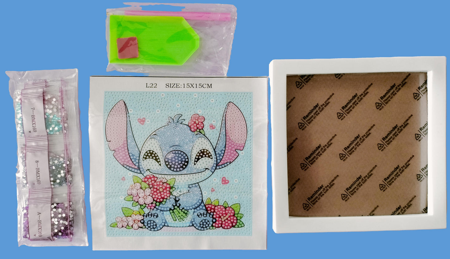 Diamond painting STICH fleur