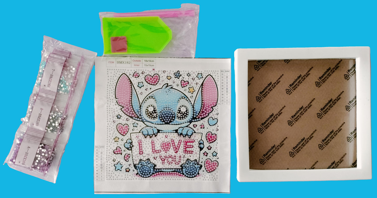 Diamond painting STITCH I Love You