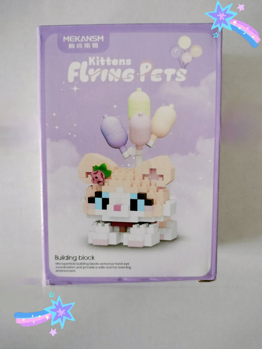 Mini bricks Chat beige