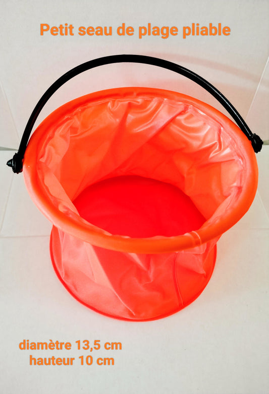 Seau de plage pliable