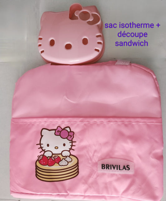 Sac isotherme Hello Kitty + 1 découpe sandwich