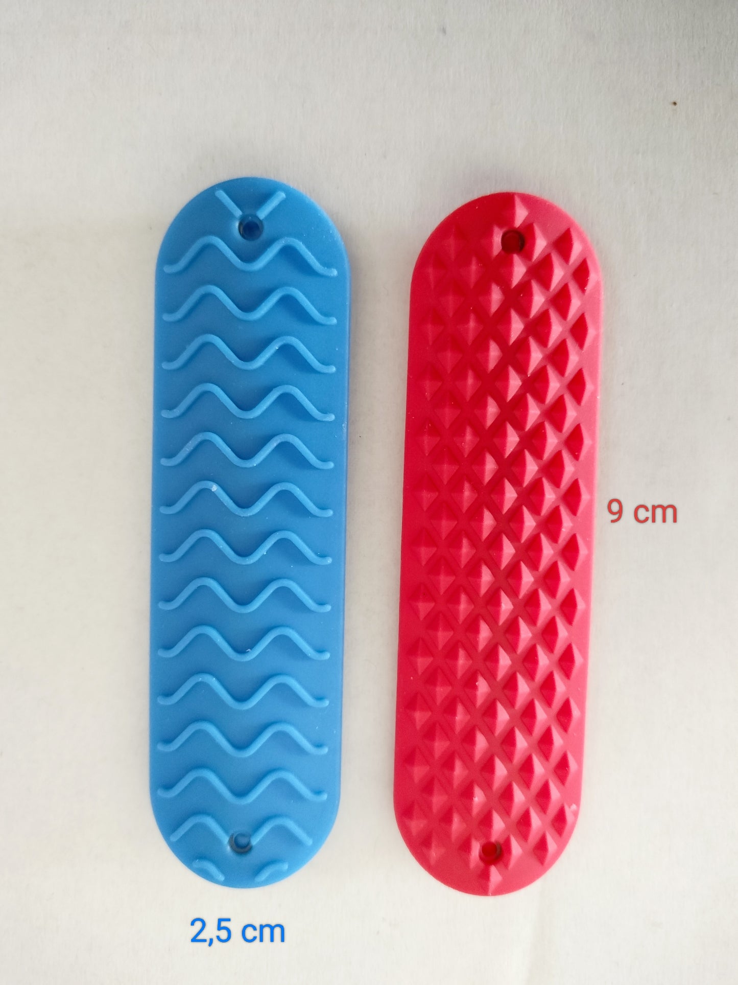 2 Pierres sensorielles texturées anti stress en silicone