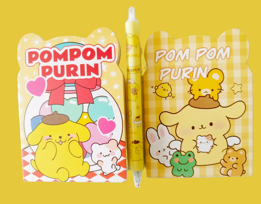 P'tit lot papeterie Pompom purin ( Hello Kitty and firends )