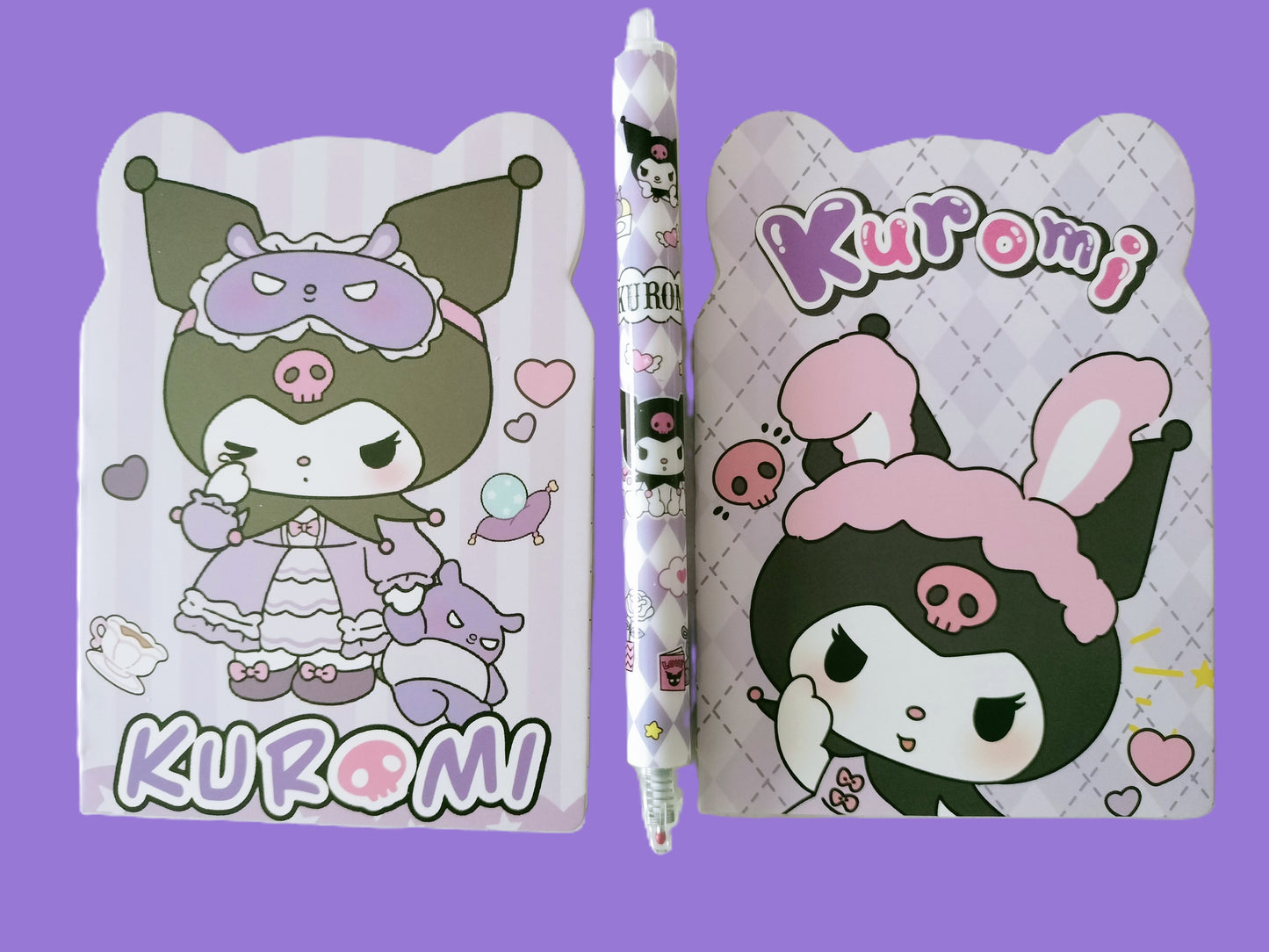 P'tit lot papeterie Kuromi ( Hello Kitty and friends )
