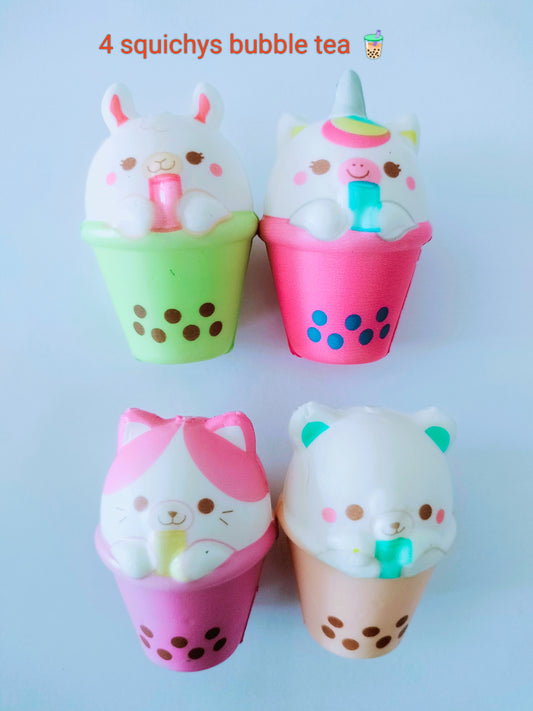 4 Squishys Bubble tea
