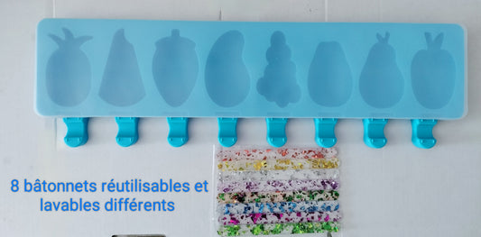 Grand moule à glaces 8 fruits 🍇🍍🍓