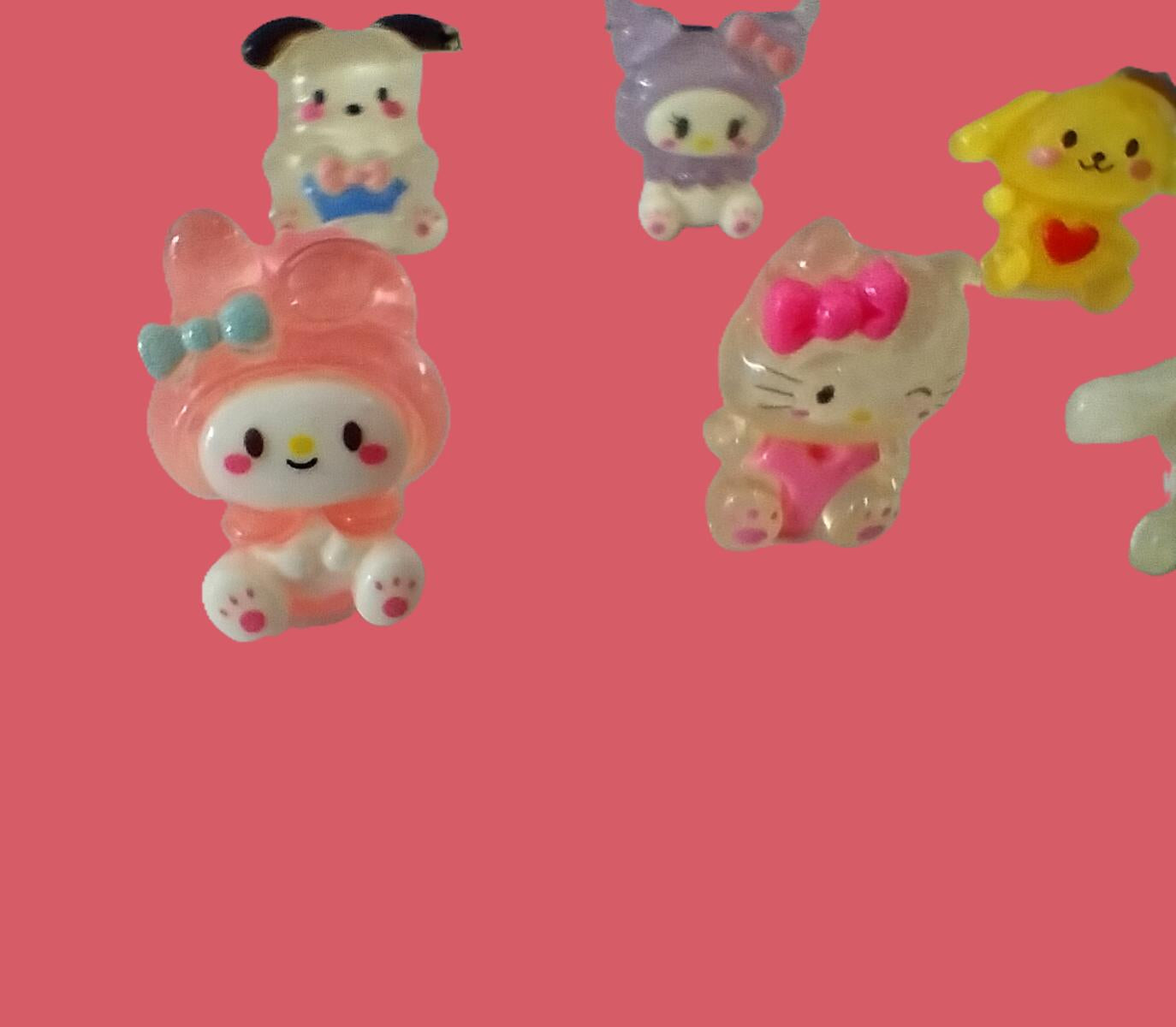 6 charms pour lacets Hello kitty and friends