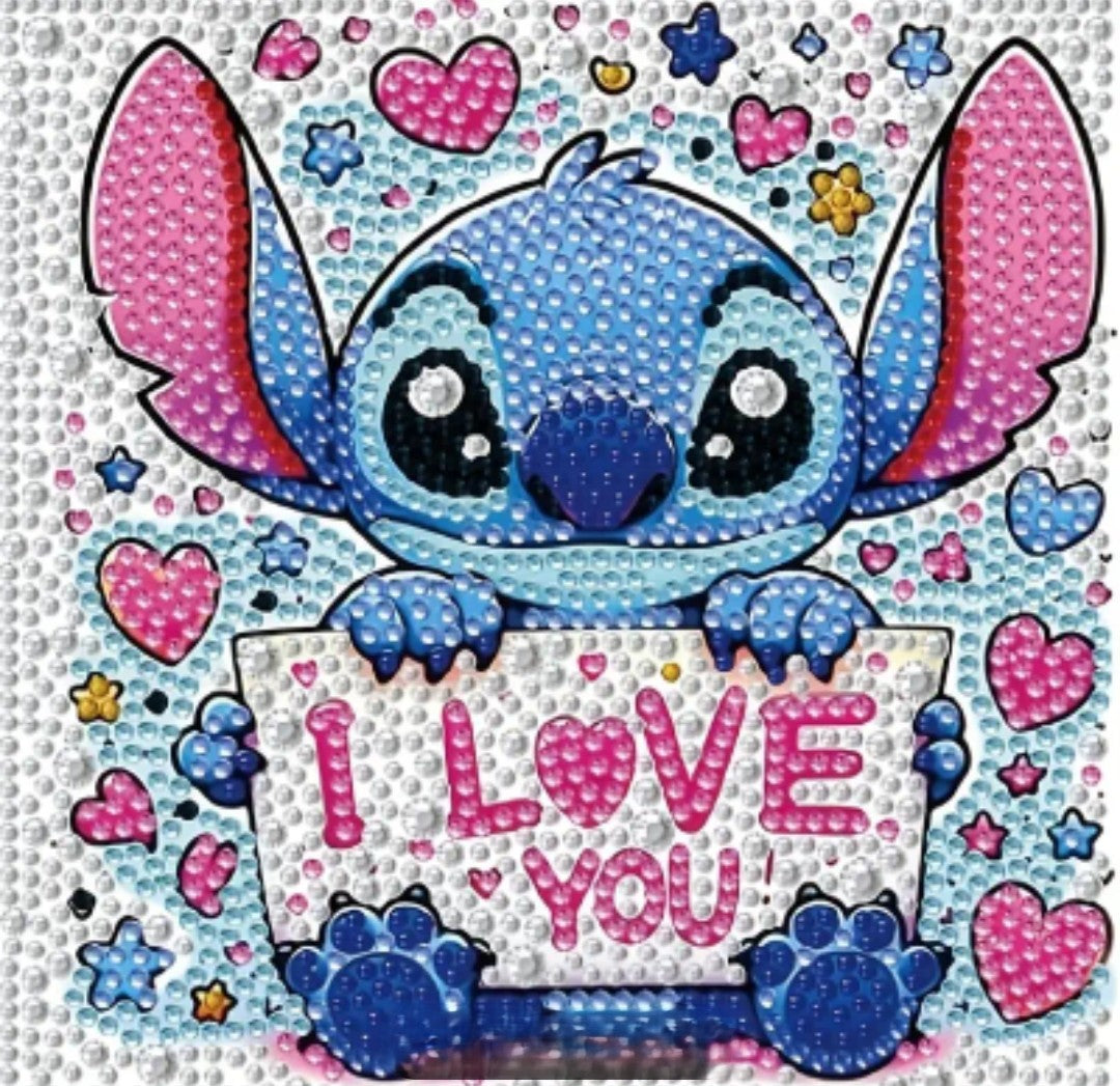 Diamond painting STITCH I Love You