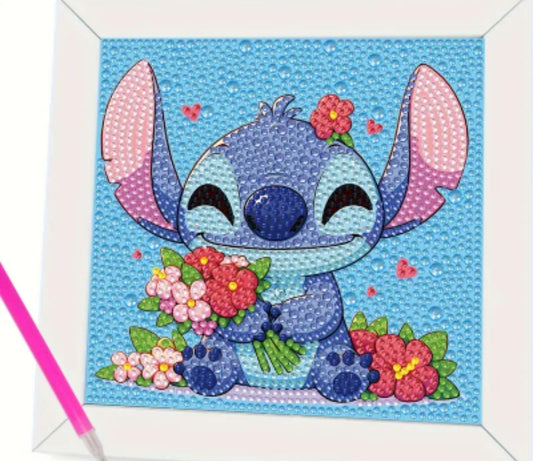 Diamond painting STICH fleur