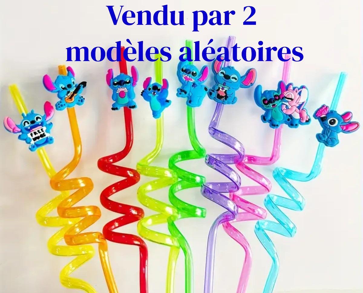2 Pailles torsadées STITCH