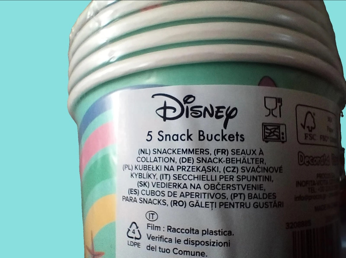 5 pots à snacks Stitch