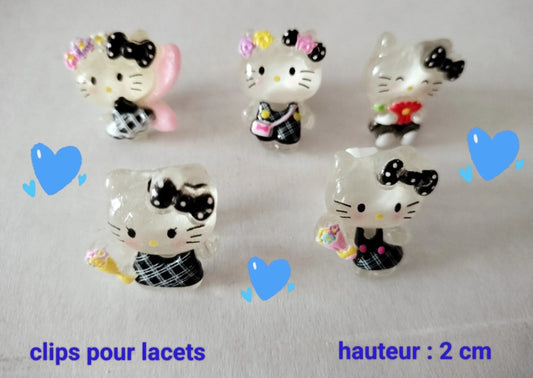 5 Charms pour lacets Hello kitty