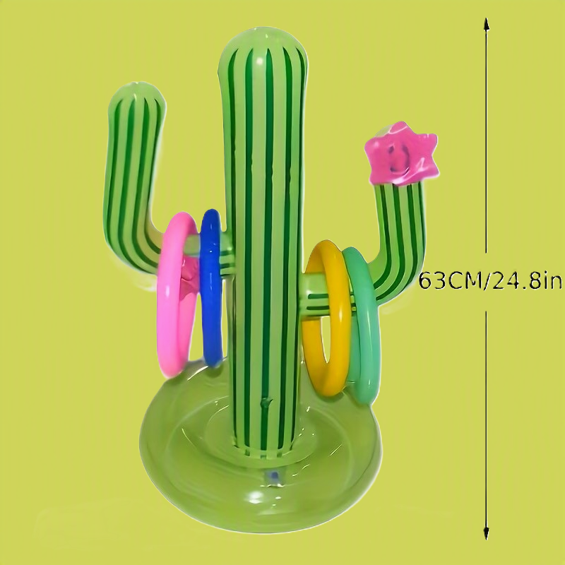 Jeu Cactus gonflable avec ses 4 anneaux