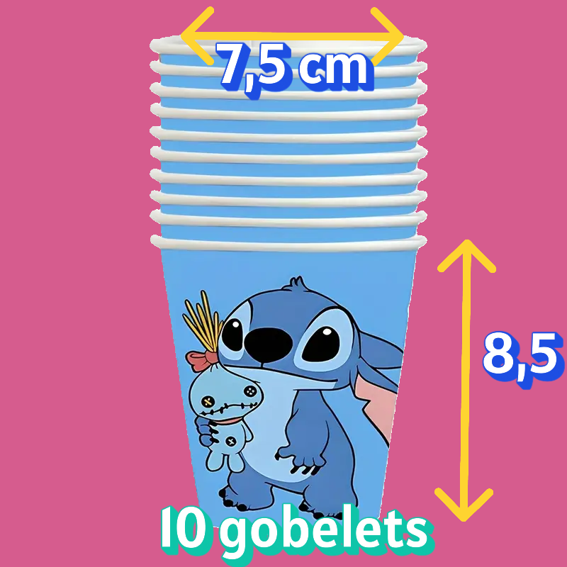 Maxi kit anniversaire Stitch n°1 ( 128 pièces )