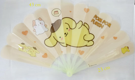 Eventail Pompom purin