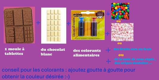 P'tites Z'idées pour des tablettes de chocolat originales et gourmandes ---- à lire