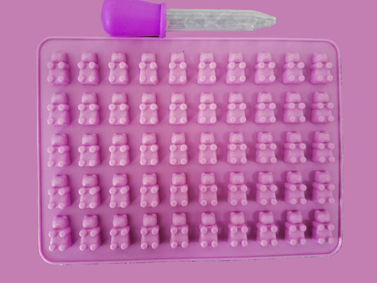 Moule mini bonbons Oursons + 1 pipette